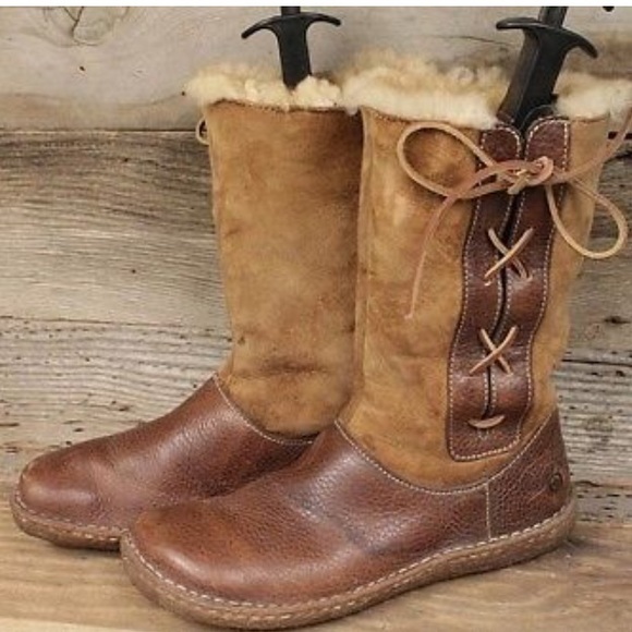 born fur lined boots